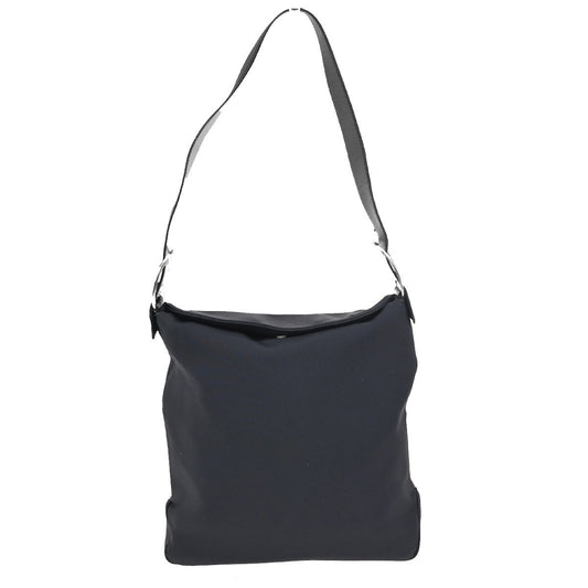 SALVATORE FERRAGAMO Logo Vara Tote Shoulder Bag Nylon Leather Black 67ZA239