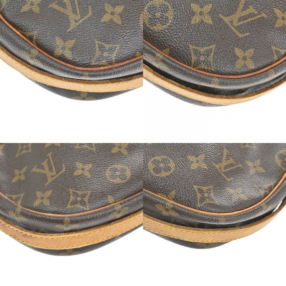LOUIS VUITTON Jeune Fille MM Shoulder Bag Monogram Leather Brown M51226 34TA475