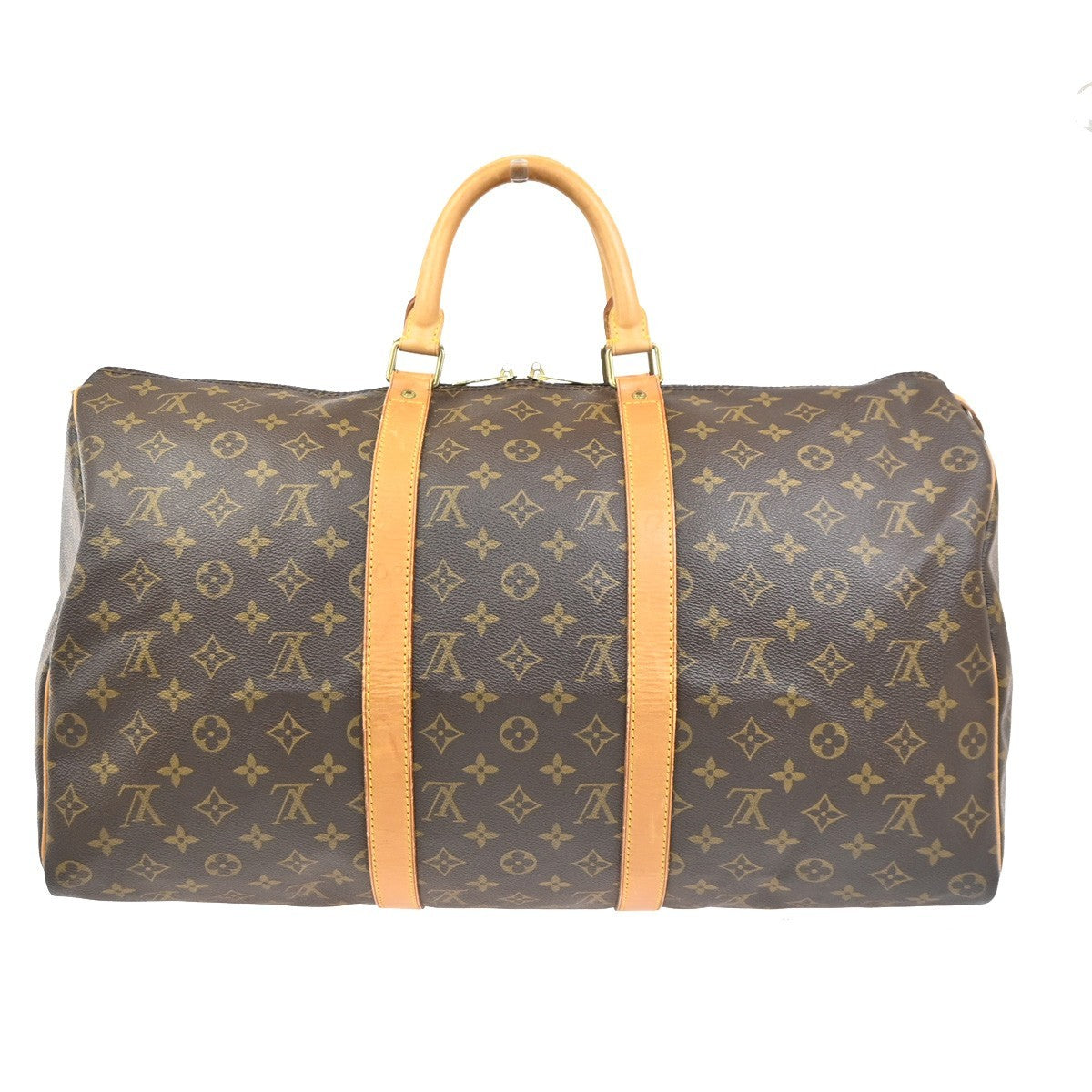 LOUIS VUITTON Keepall 50 Travel Hand Bag Monogram Leather Brown M41426 92PA113