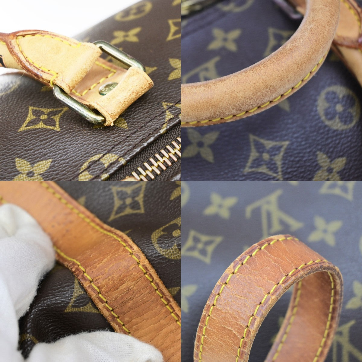 LOUIS VUITTON Keepall Bandouliere 55 2Way Hand Bag Monogram Brown M41414 79MA701
