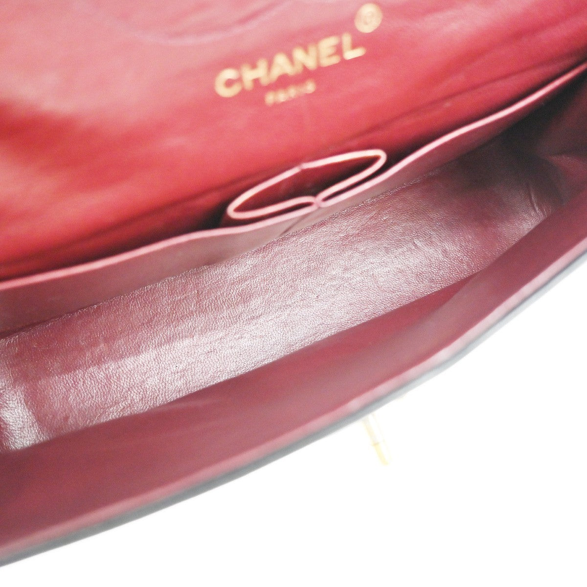 CHANEL CC Matelasse 25 Double Flap Chain Shoulder Bag Leather Black GHW 357RL460