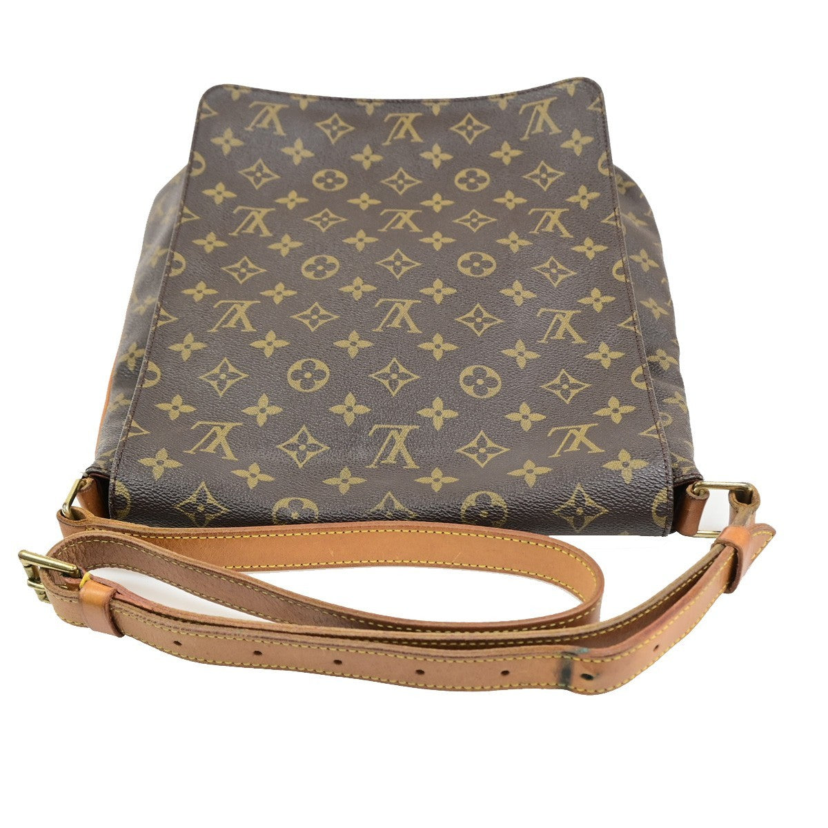 LOUIS VUITTON Musette Shoulder Bag Monogram Leather Brown France M51256 72YJ236
