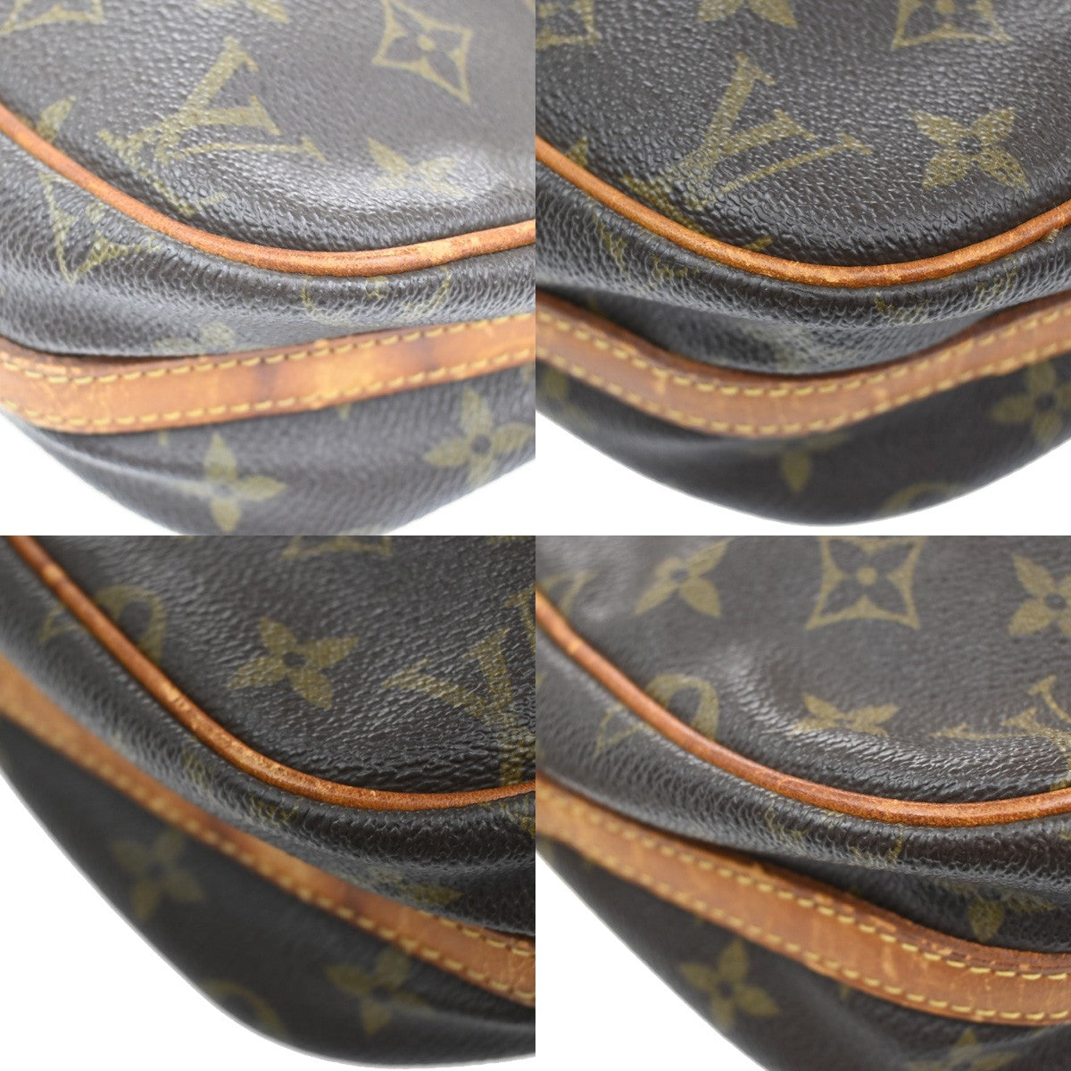 LOUIS VUITTON Senlis Shoulder Bag Monogram Leather Brown France M51222 05KB695