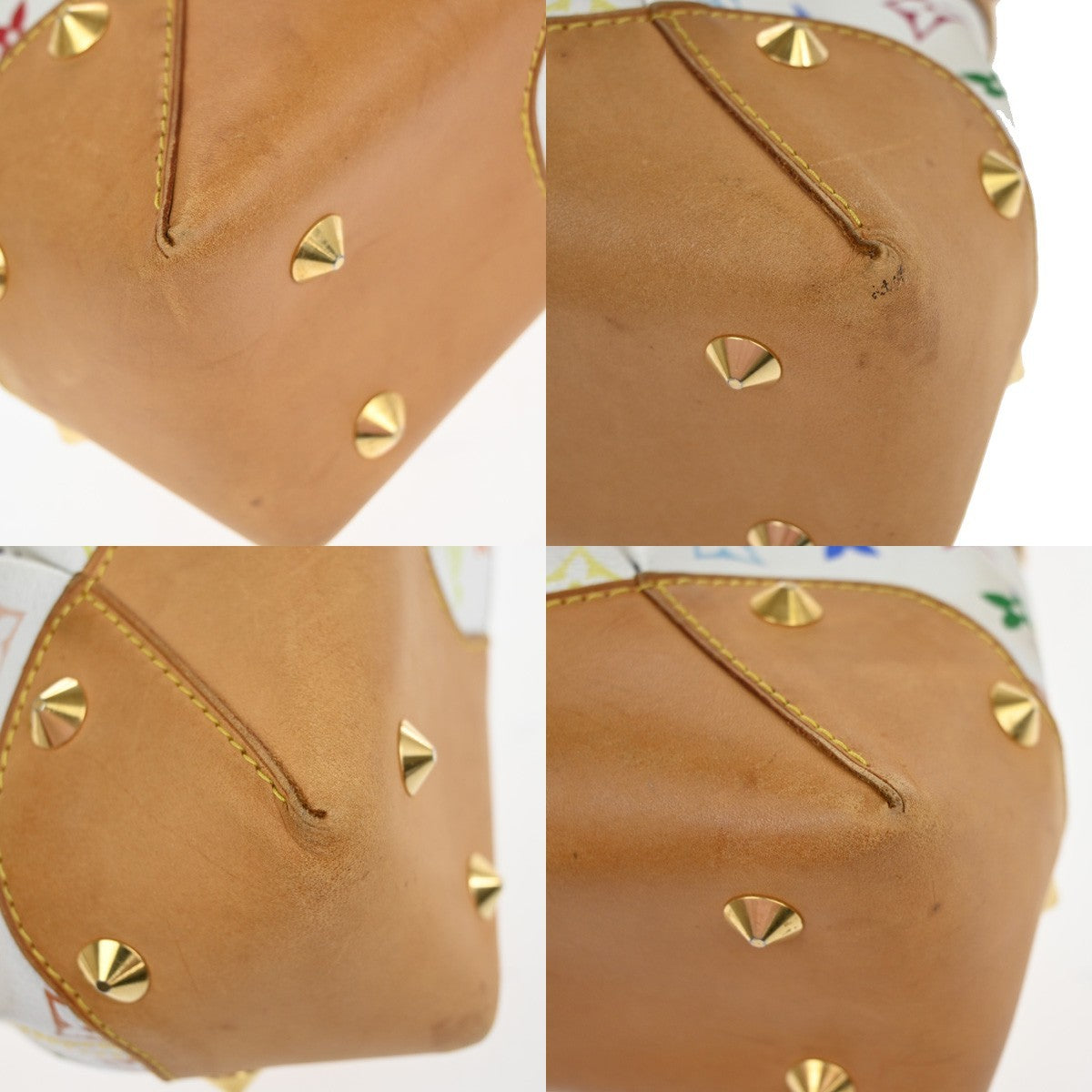 LOUIS VUITTON Judy MM 2Way Chain Hand Bag Monogram Multi White M40255 41YJ108