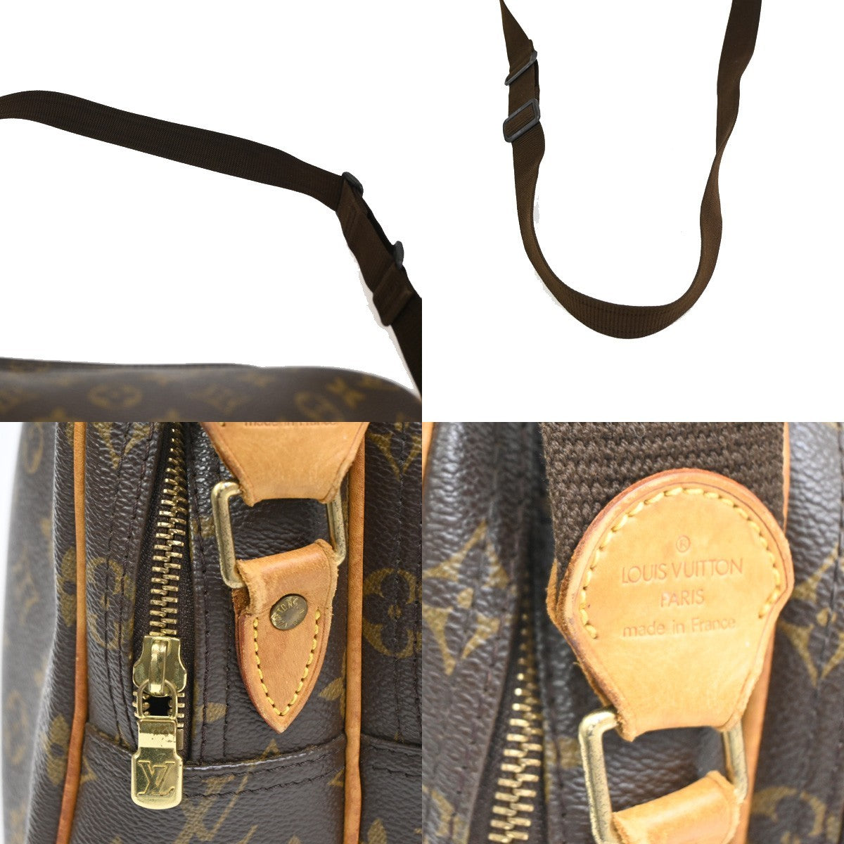 LOUIS VUITTON Reporter PM Crossbody Shoulder Bag Monogram Leather M45254 82TA103