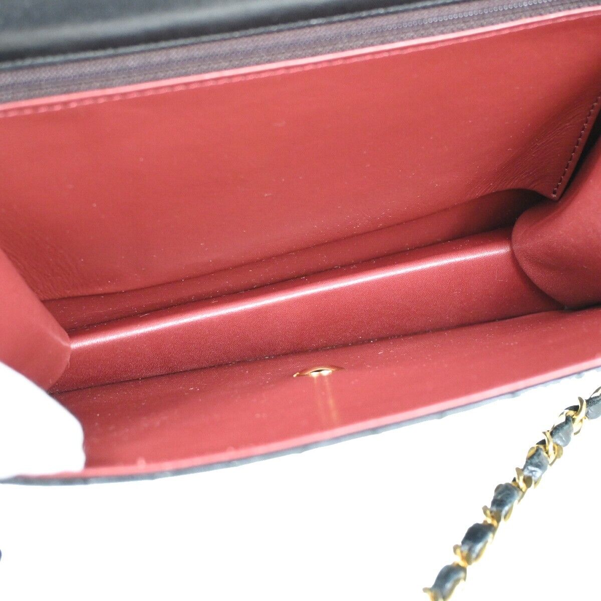 CHANEL CC Logo Matelasse Chain Shoulder Bag Leather Black GHW 653RH787