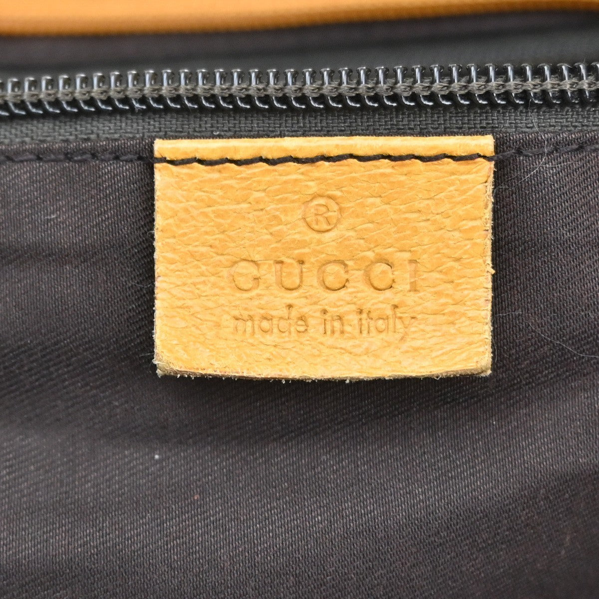 GUCCI GG Canvas Shoulder Tote Bag Leather canvas Yellow Italy 66CA368