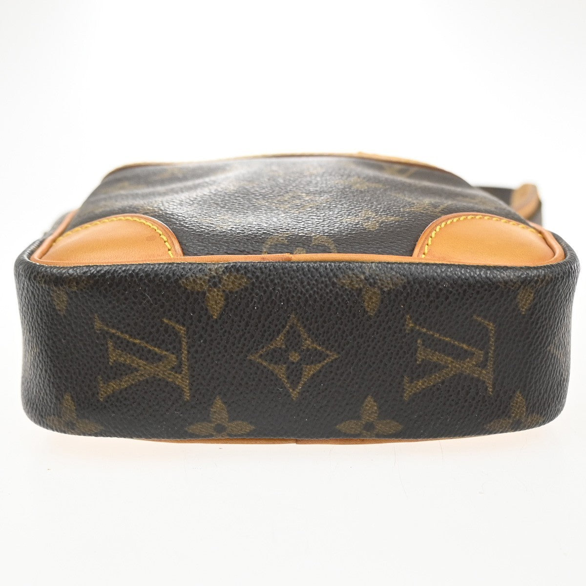 LOUIS VUITTON Danube Shoulder Bag Monogram Leather Brown France M45266 89MA076