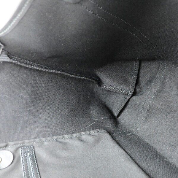 GUCCI GG Pattern Crystal Shoulder Bag Coating Canvas Leather Black 82EC973