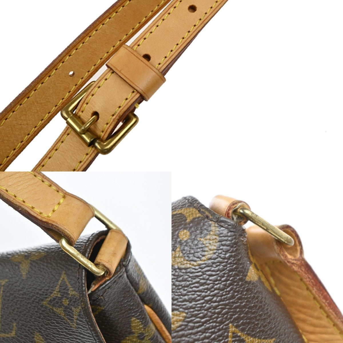 LOUIS VUITTON LV Musette Salsa Short Shoulder Bag Monogram Brown M51258 80EG367