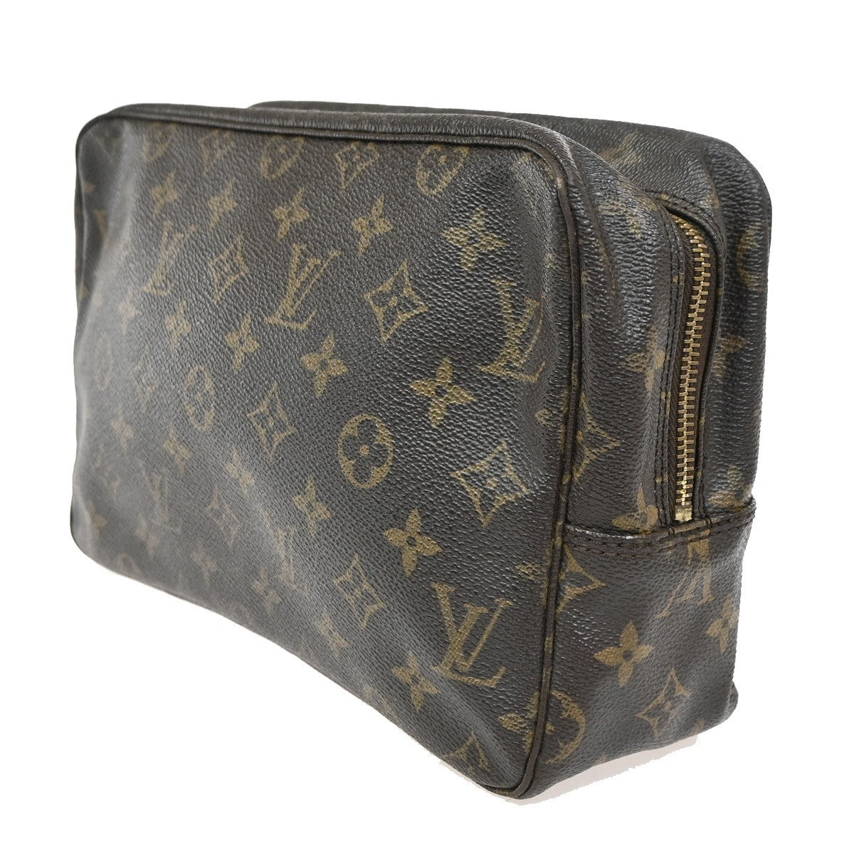 LOUIS VUITTON Trousse Toilette 28 Clutch Hand Bag Monogram Brown M47522 66ZA137
