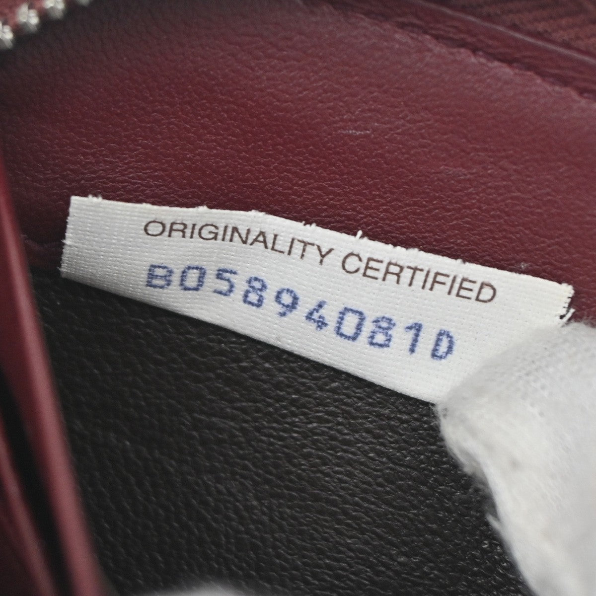 BOTTEGA VENETA Intrecciato Long Zip Around Wallet Purse Leather Red 65KB080