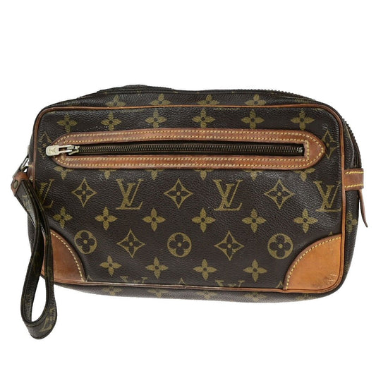 LOUIS VUITTON Marly Dragonne GM Clutch Hand Bag Monogram Brown M51825 02ED025