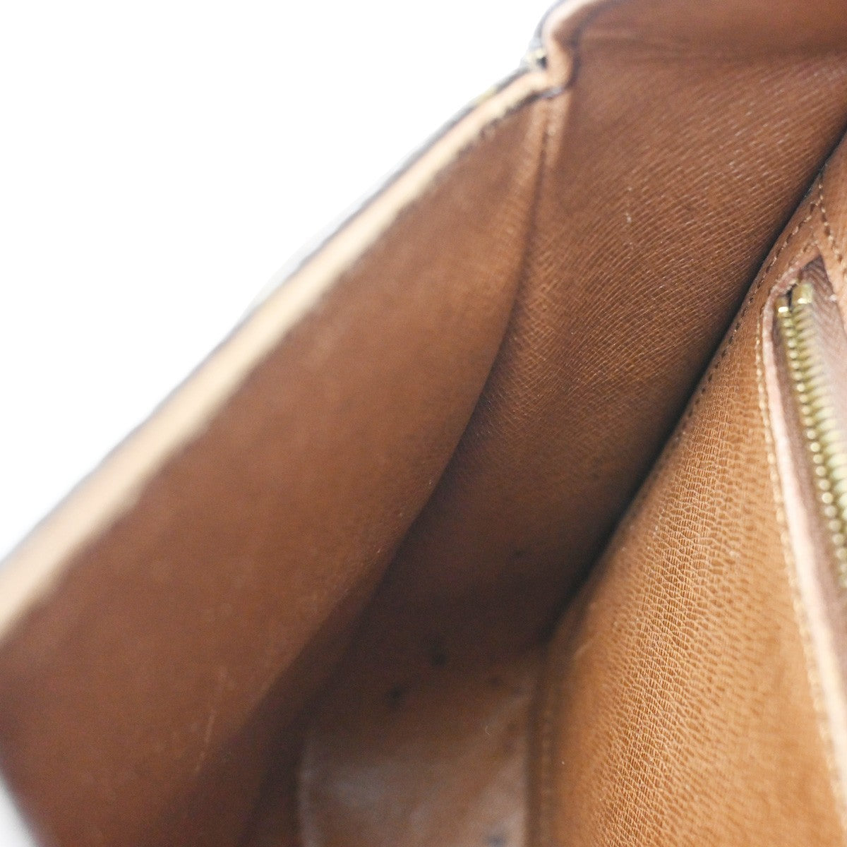 LOUIS VUITTON Saint Cloud GM Shoulder Bag Monogram Leather Brown M51242 34YJ084