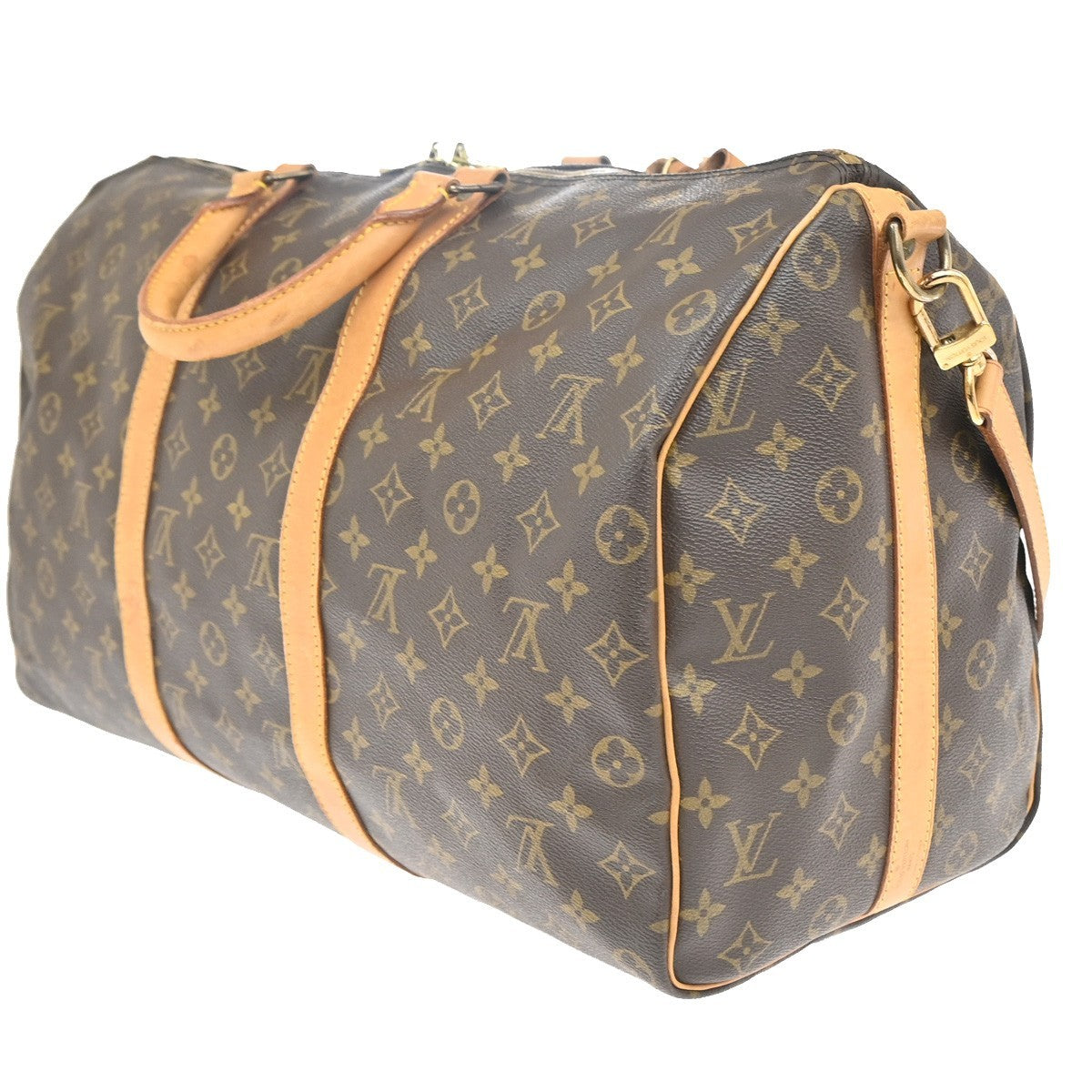 LOUIS VUITTON Keepall Bandouliere 50 2Way Hand Bag Monogram Brown M41416 97EG149
