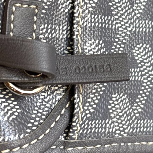 GOYARD Saint Louis PM Marquage  Shoulder Tote Bag Pouch Gray Canvas 640RL920