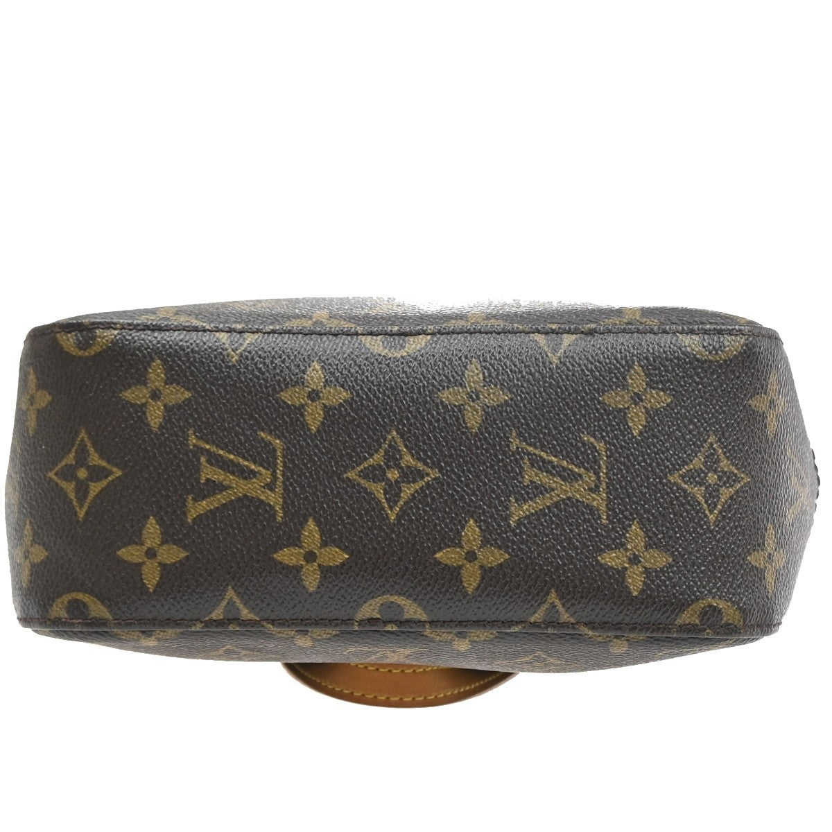 LOUIS VUITTON Logo Spontini Hand Bag Monogram Leather Brown M47500 81SA106