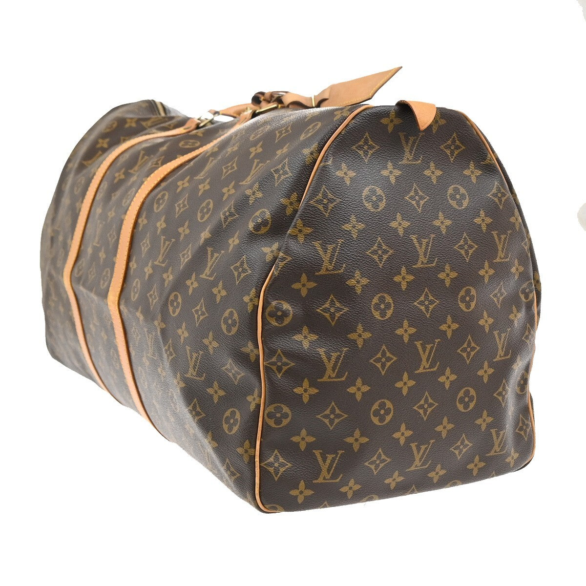 LOUIS VUITTON Keepall 60 Travel Hand Bag Monogram Leather Brown M41422 73EE235