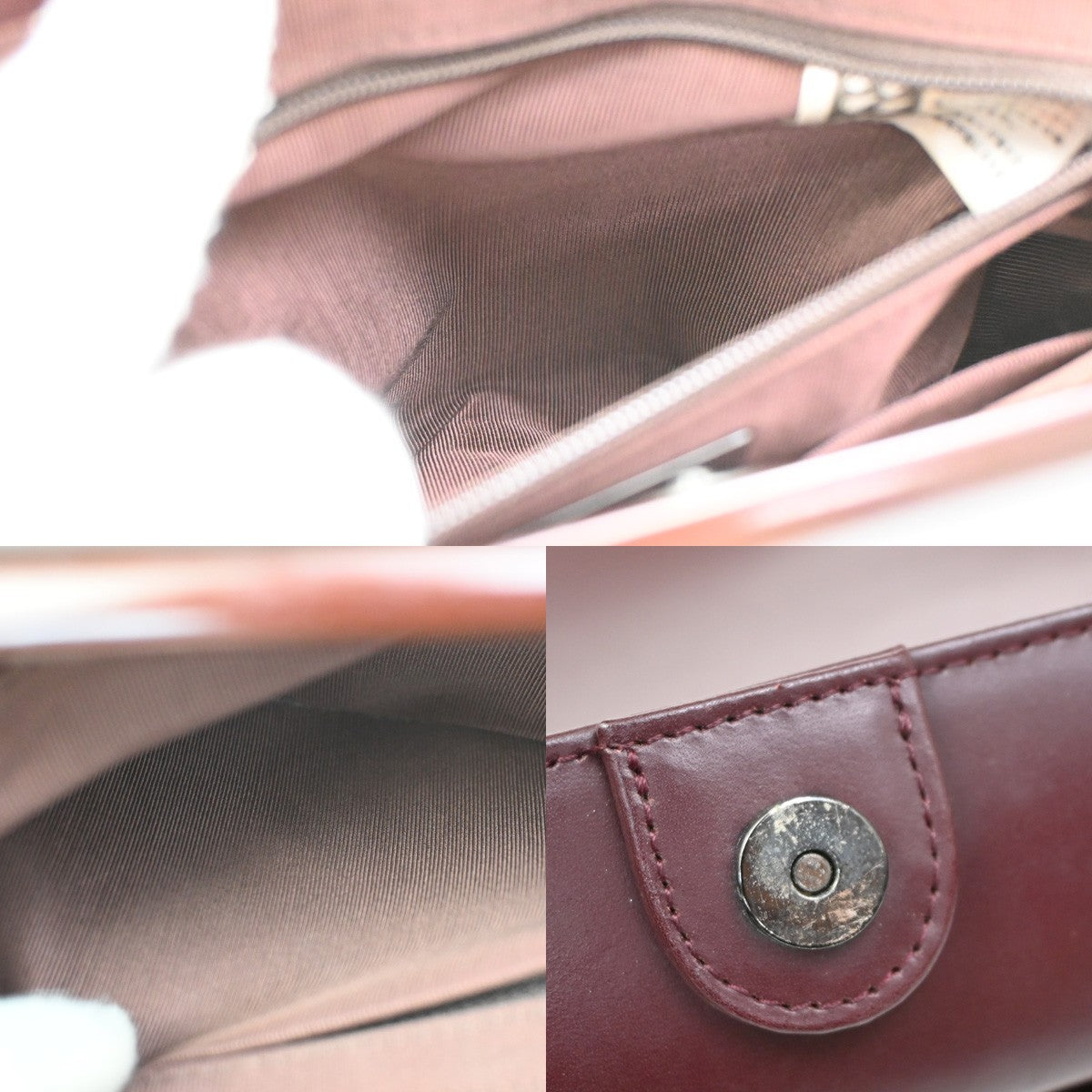 GIVENCHY MAROQUINERIE Top Handle Handbag Leather Red 05DA243