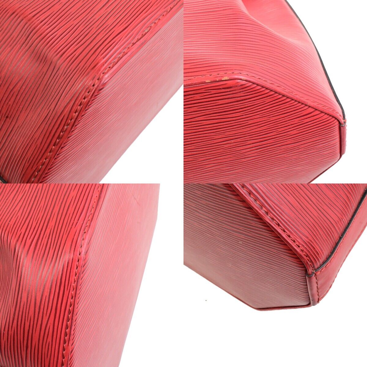 LOUIS VUITTON LV Sac De Paul PM Shoulder Bag Epi Leather Red M80197 34ED606