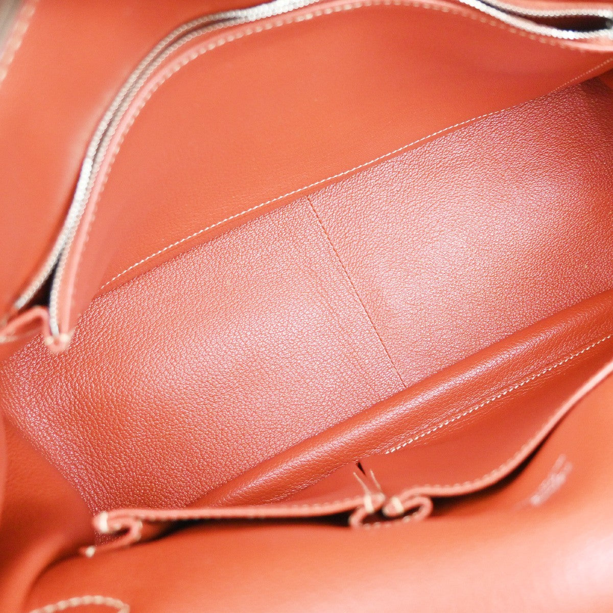 HERMES Logo Jypsiere 34 Shoulder Bag Taurillon Clemence Orange SHW 898RL463