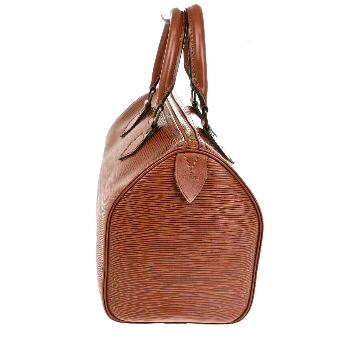 LOUIS VUITTON LV Logo Speedy 25 Travel Hand Bag Epi Leather Brown M43013 85SJ271