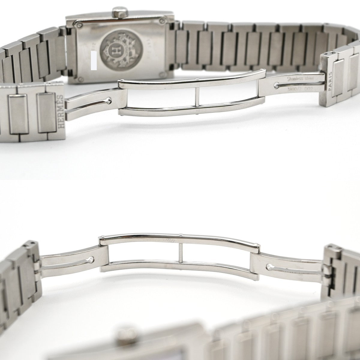 [Near Mint] HERMES Tandem TA1.210 Wrist Watch 19mm Shell Dial Quartz SS 97LC579