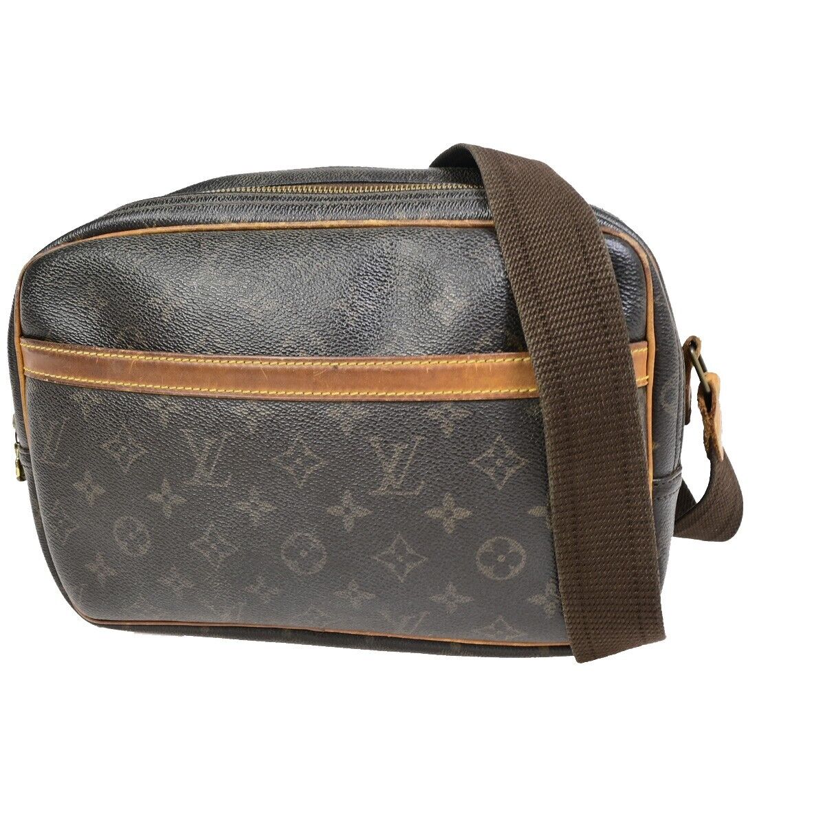 LOUIS VUITTON Reporter PM Crossbody Shoulder Bag Monogram Leather M45254 62FA874