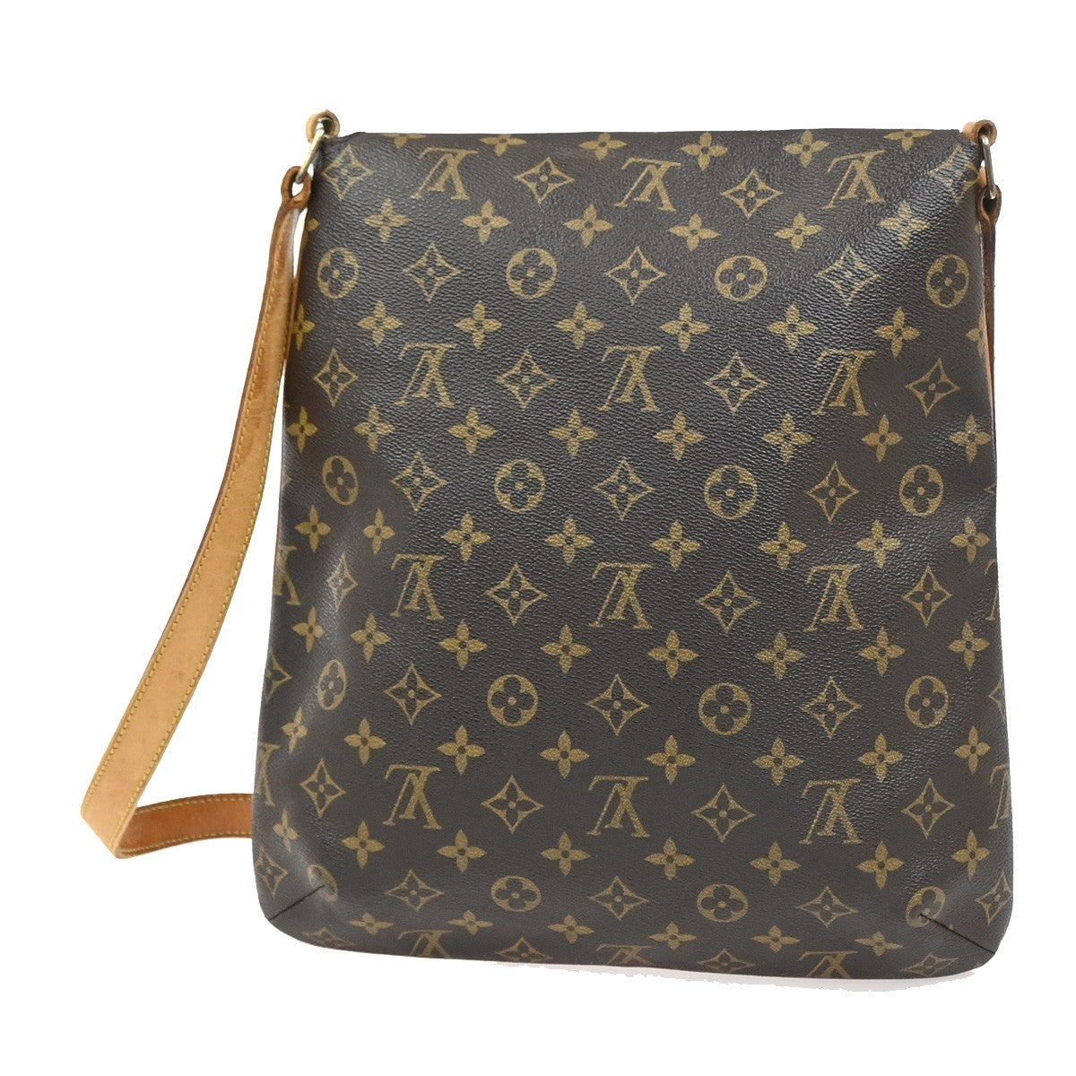 LOUIS VUITTON Musette Shoulder Bag Monogram Leather Brown France M51256 39KC891