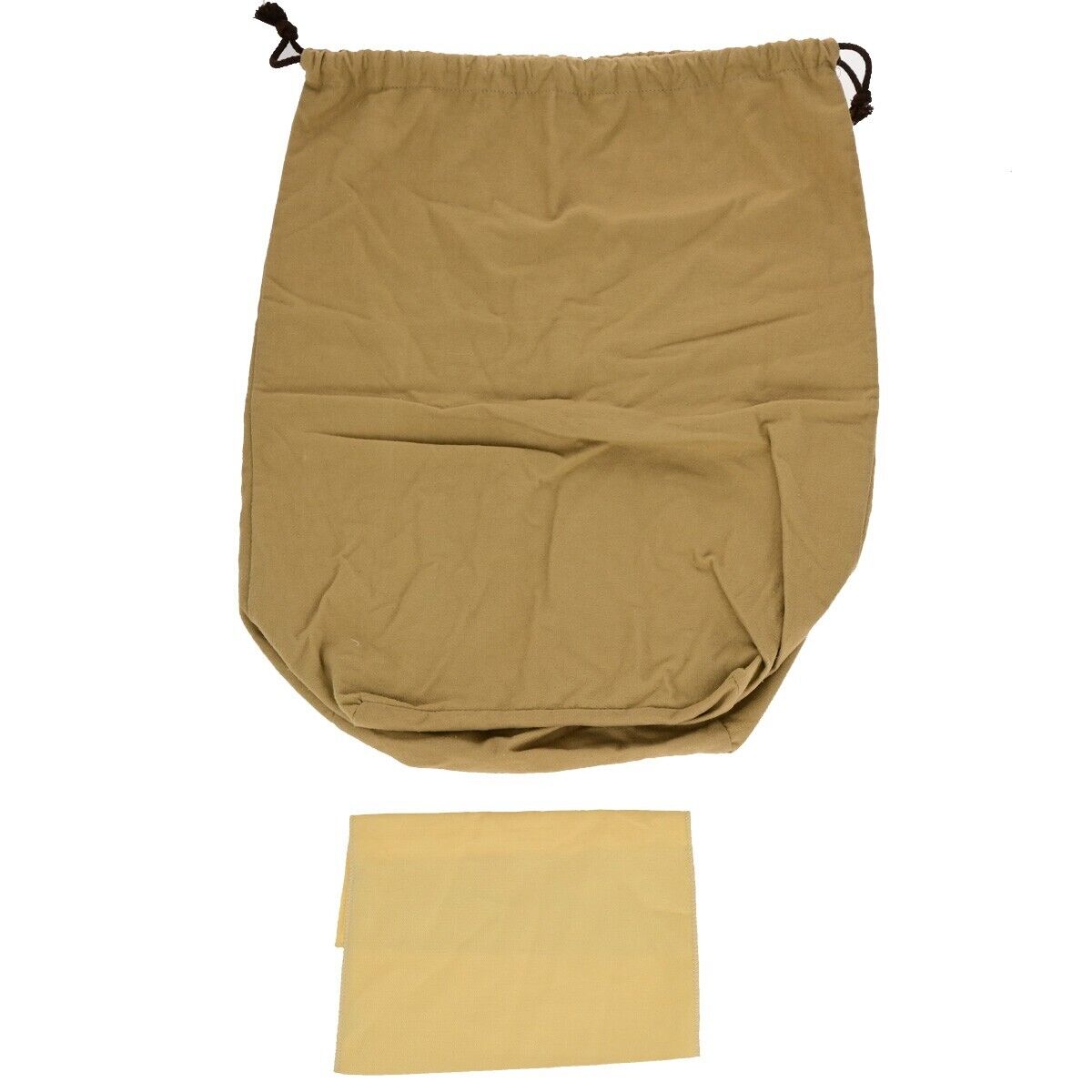 LOUIS VUITTON Logo 10 Set Dust Bag Drawstring Canvas Cotton Beige Brown 08EB498