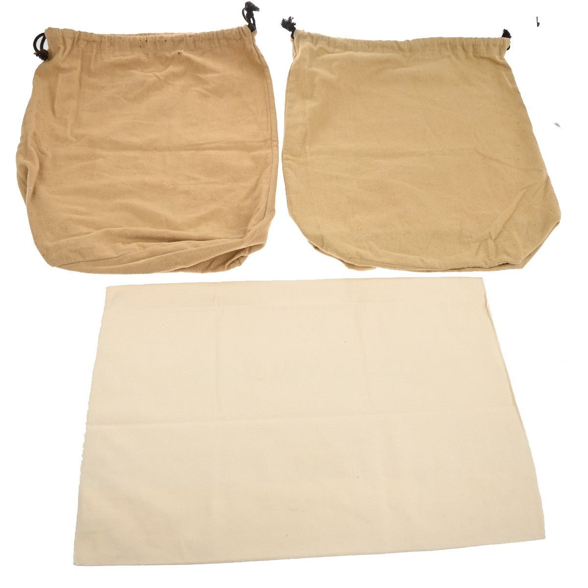 LOUIS VUITTON Logo 30 Set Drawstring Dust Bag Canvas Cotton Beige Brown 62MA431