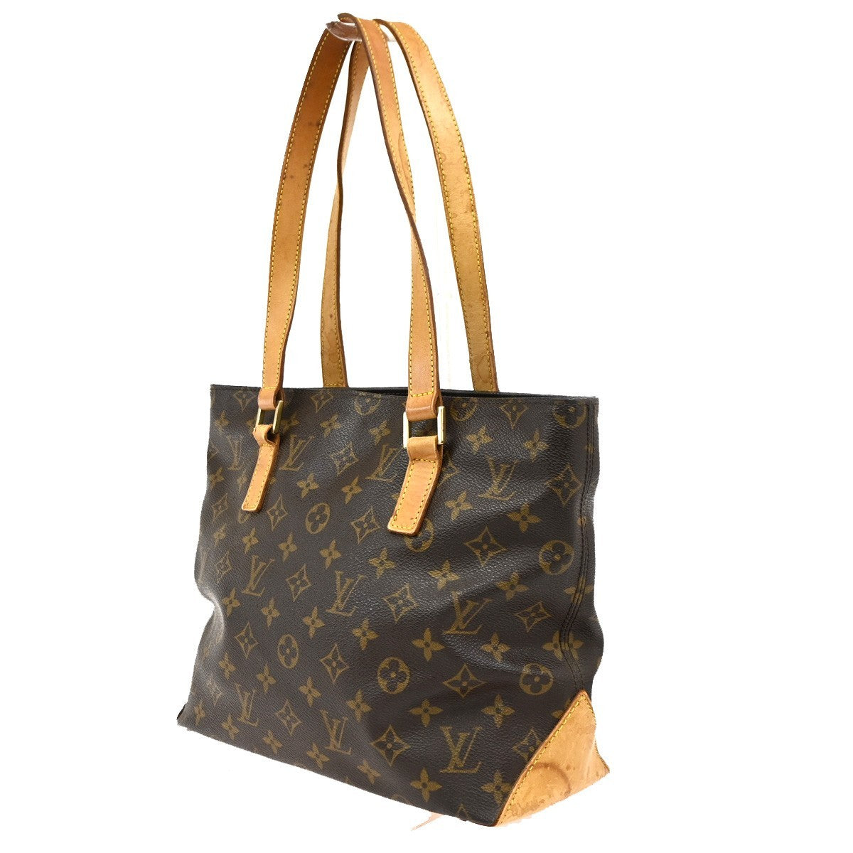 LOUIS VUITTON Cabas Piano Shoulder Bag Monogram Leather Brown M51148 67SA054