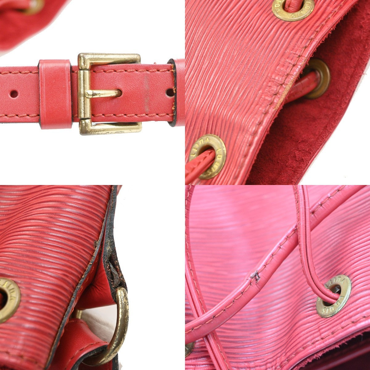LOUIS VUITTON LV Noe GM Drawstring Shoulder Bag Epi Leather RED M44007 81PA064