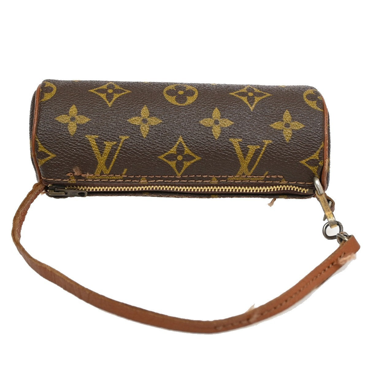 LOUIS VUITTON Pochette Papillon Hand Bag Monogram Leather Brown M51380 67DA038