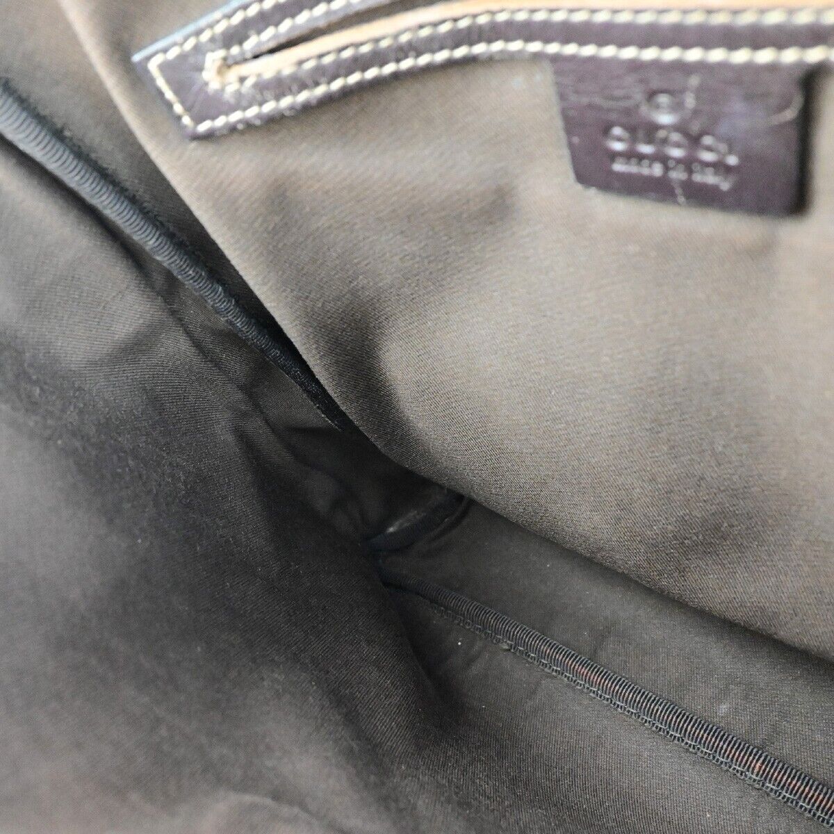 GUCCI Logo GG Pattern Crossbody Shoulder Bag PVC Leather Brown Italy 68EC870