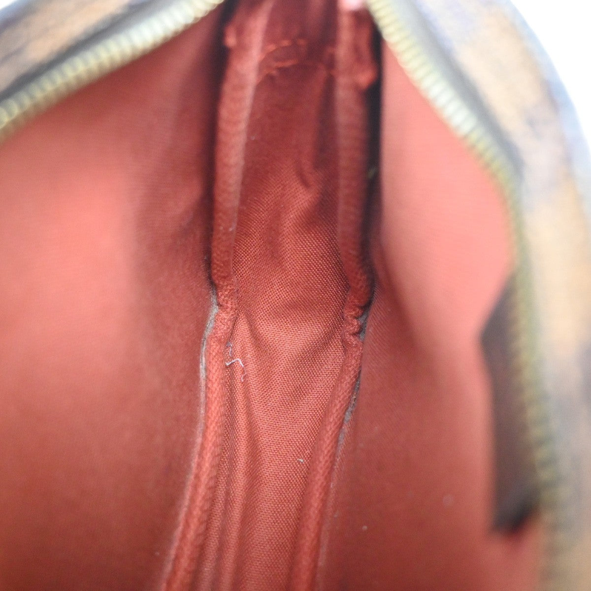 LOUIS VUITTON  Trousse Makeup Hand Bag Damier Ebene Leather Brown N51982 83SA070
