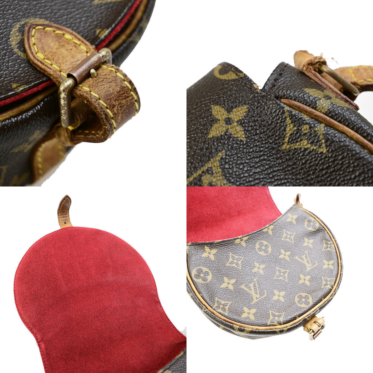 LOUIS VUITTON LV Tambourine Shoulder Bag Monogram Leather Brown M51179 87YG542