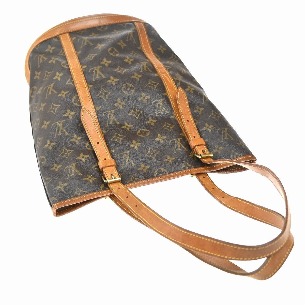 LOUIS VUITTON BUCKET GM Shoulder Tote Bag Monogram Leather Brown M42236 38KP444