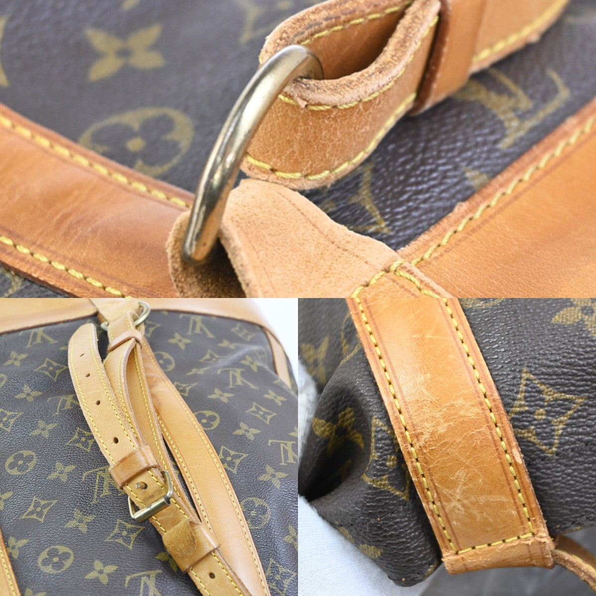 LOUIS VUITTON LV Randonnee GM Shoulder Bag Monogram Leather Brown M42244 85KC610