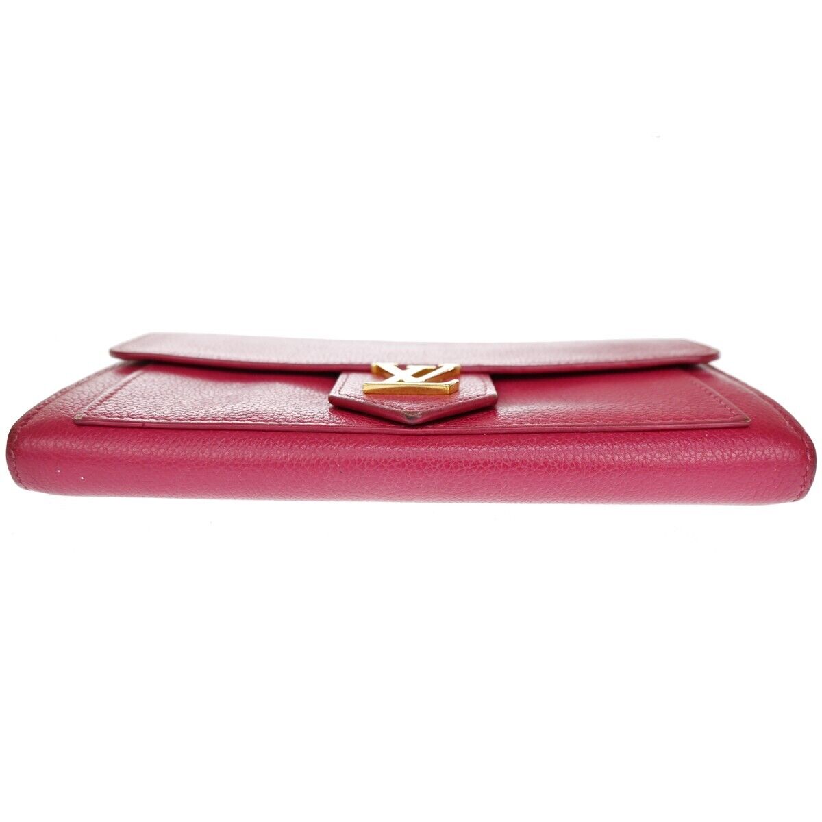 LOUIS VUITTON Portefeuille Lockme Long Wallet  Leather Fuchsia M61277 65EA270