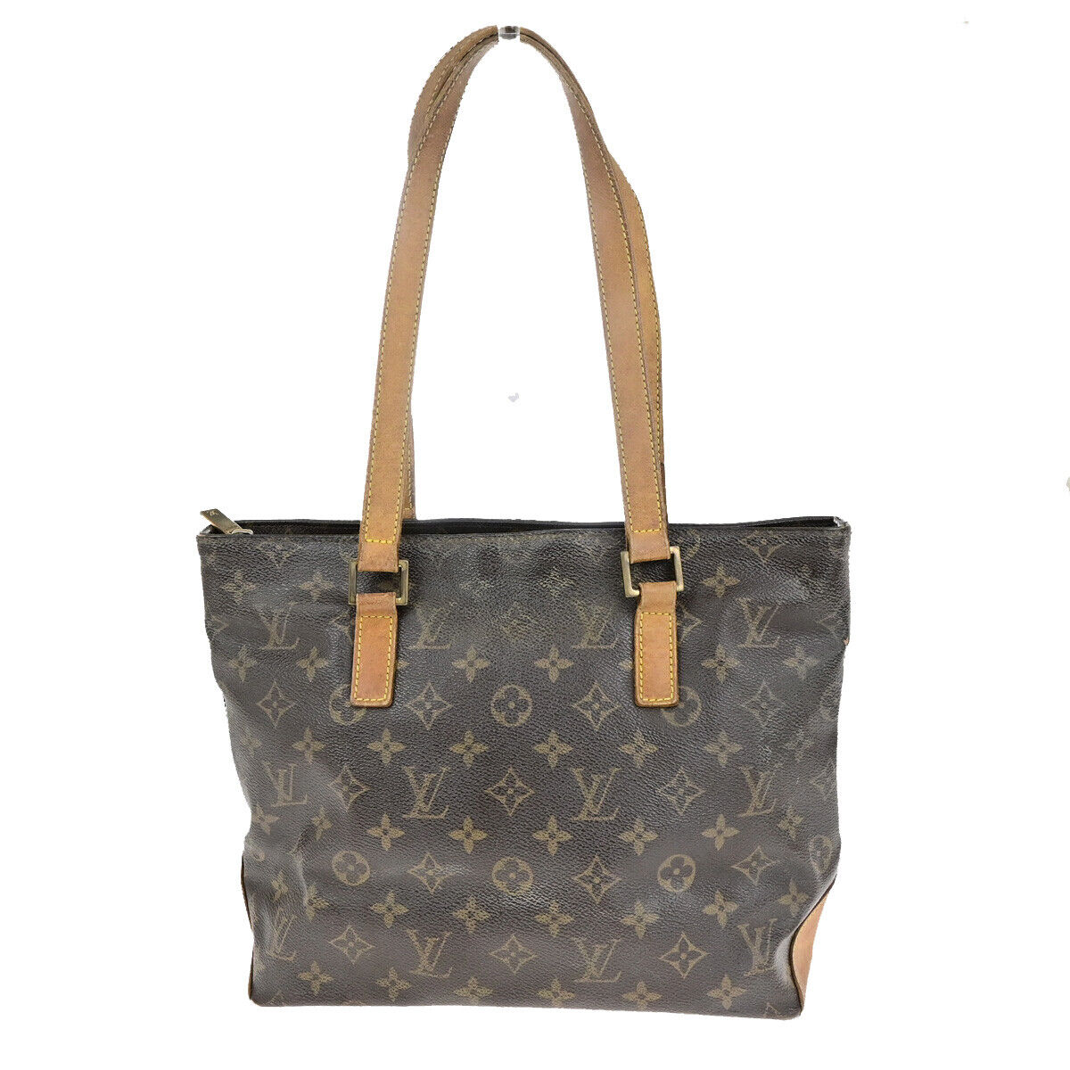 LOUIS VUITTON Cabas Piano Shoulder Bag Monogram Leather Brown M51148 65SJ615