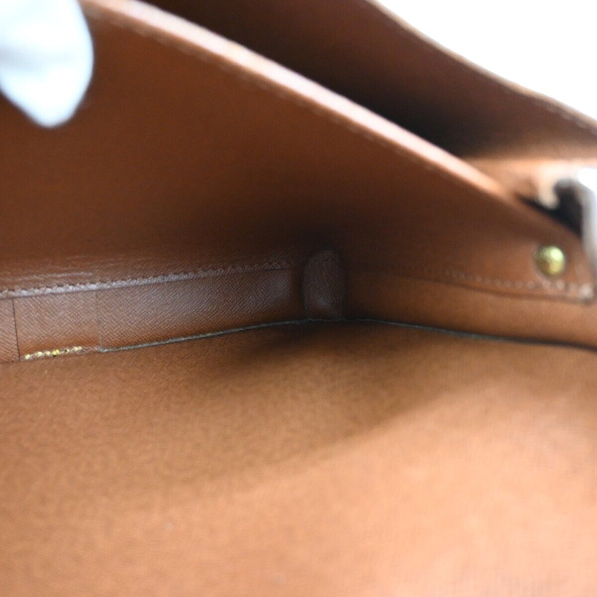 LOUIS VUITTON Cartouchiere GM Shoulder Bag Monogram Leather Brown M51252 83ED391