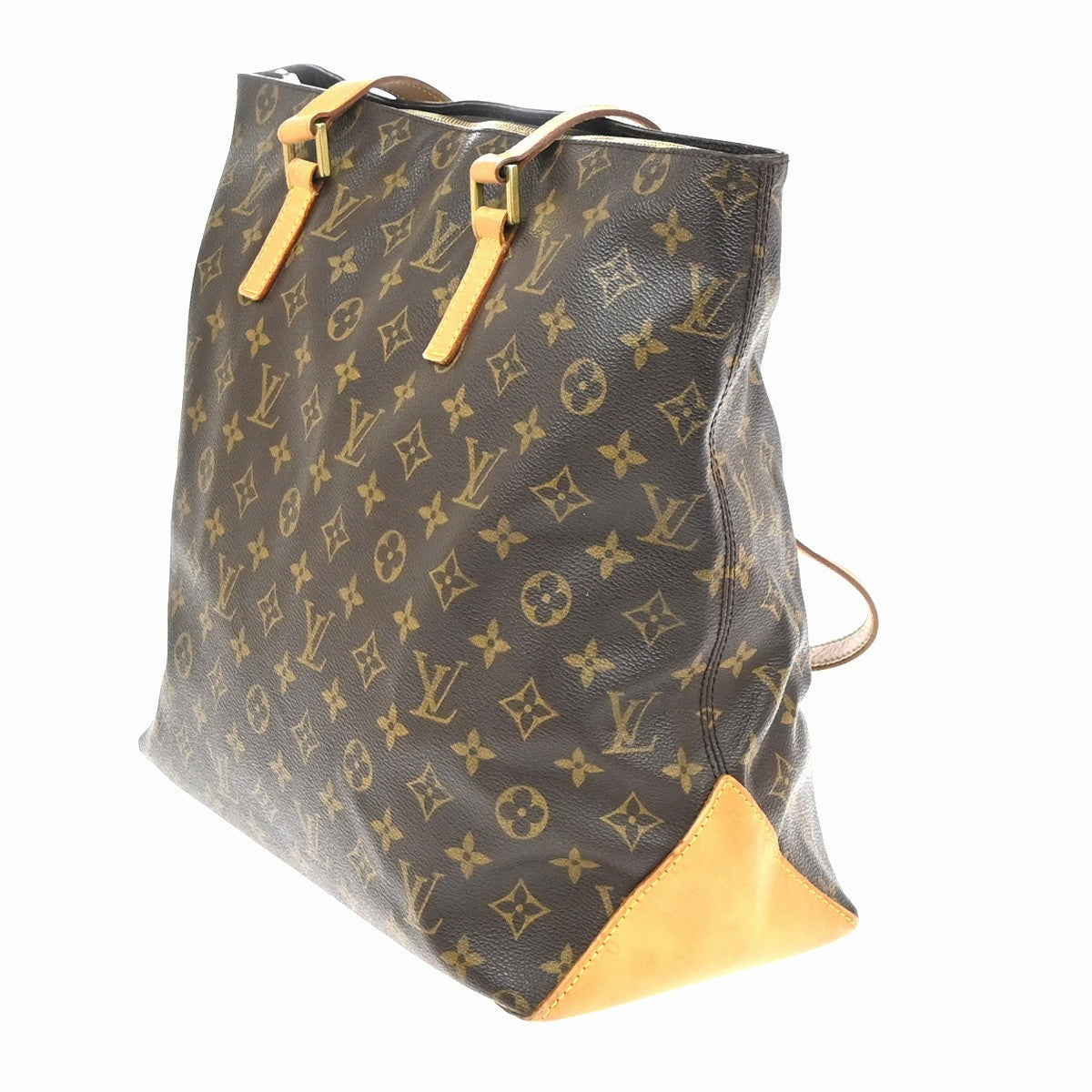 LOUIS VUITTON Cabas Mezzo Shoulder Bag Monogram Leather Brown M51151 77YH924