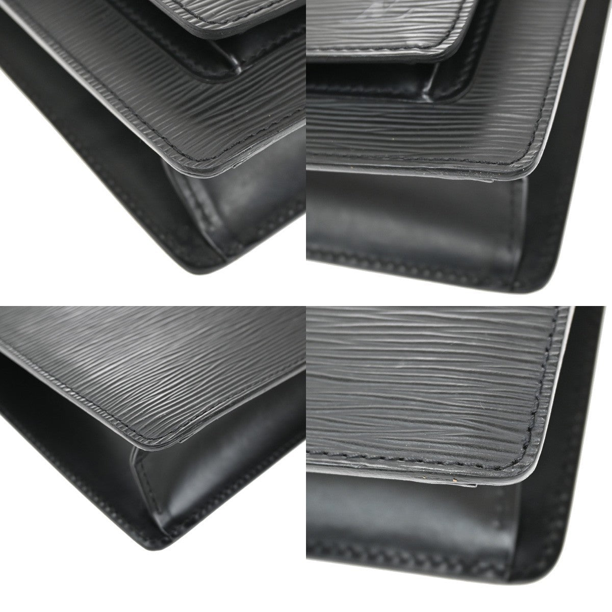 LOUIS VUITTON Monceau 2Way Shoulder Hand Bag Epi Leather Black M52122 12EF829