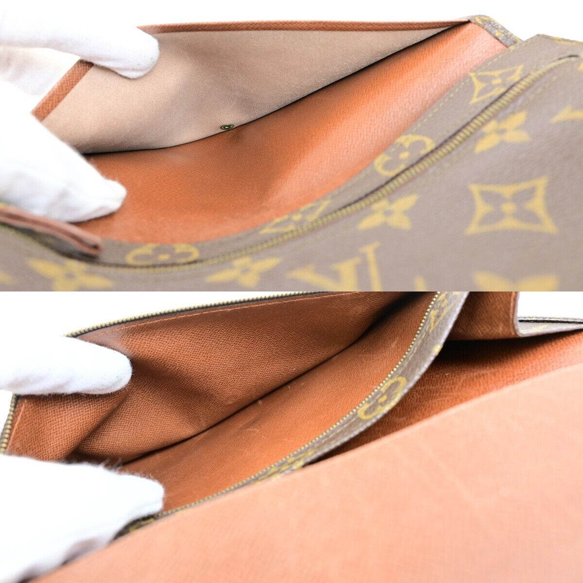 LOUIS VUITTON Pochette Rabat 23 Clutch Hand Bag Monogram Leather M51931 69FB422
