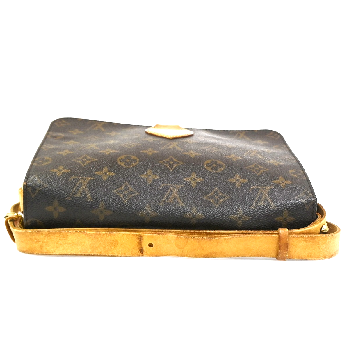 LOUIS VUITTON Cartouchiere GM Shoulder Bag Monogram Leather Brown M51252 34YH986