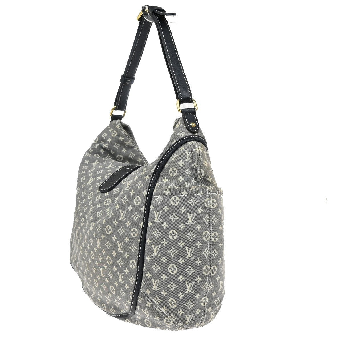 LOUIS VUITTON Romance Shoulder Bag Monogram Idylle Leather Blue M56700 73KB616
