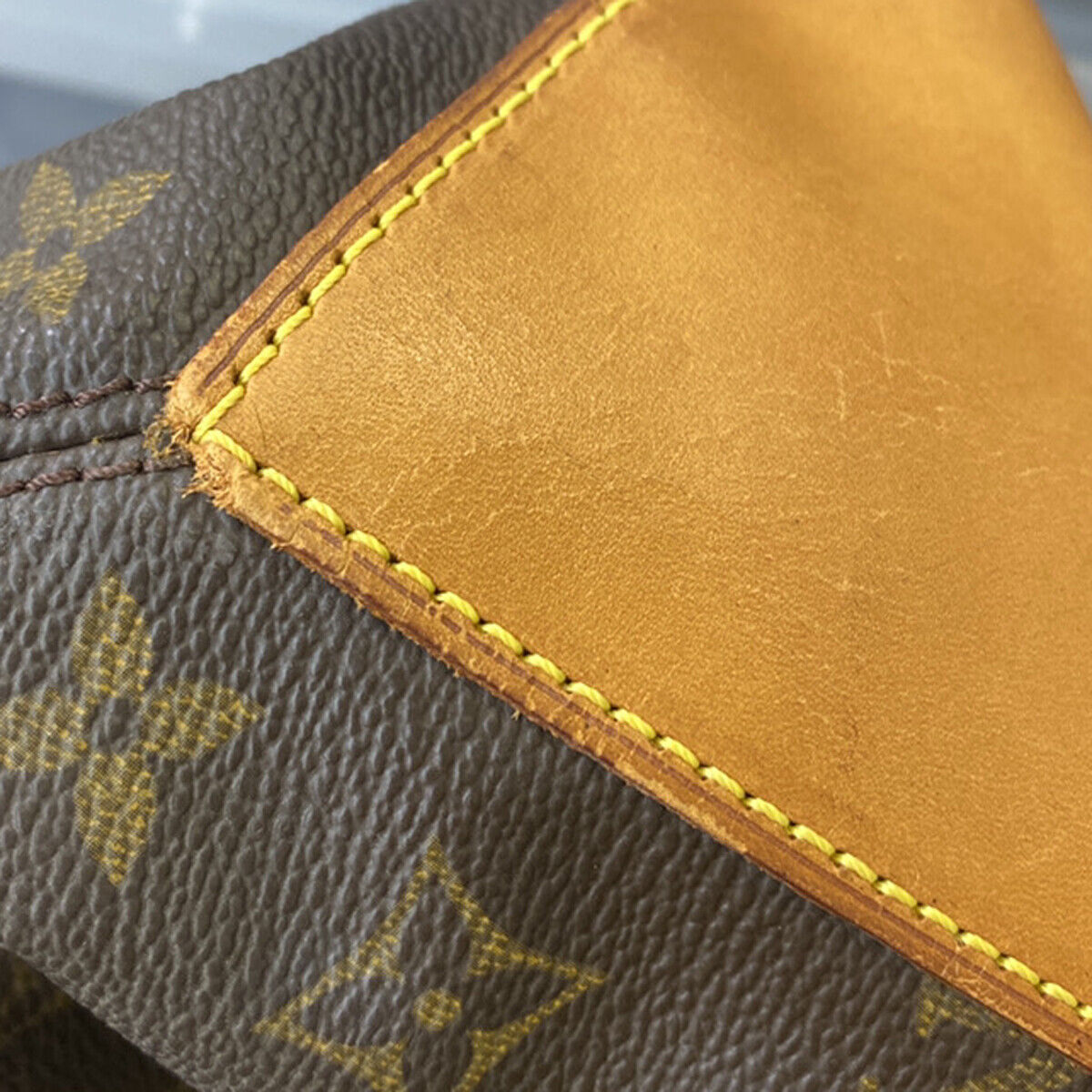 LOUIS VUITTON Cabas Mezzo Shoulder Bag Monogram Leather Brown M51151 66YG758