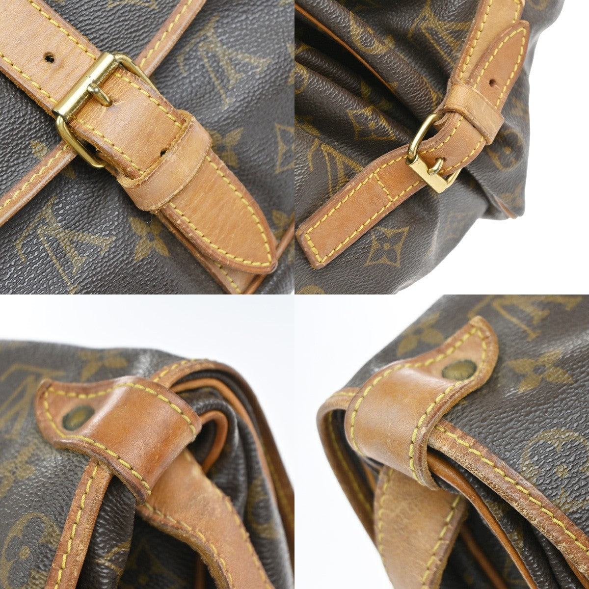 LOUIS VUITTON Saumur 35 Shoulder Bag Monogram Leather BN France M42254 82EG371