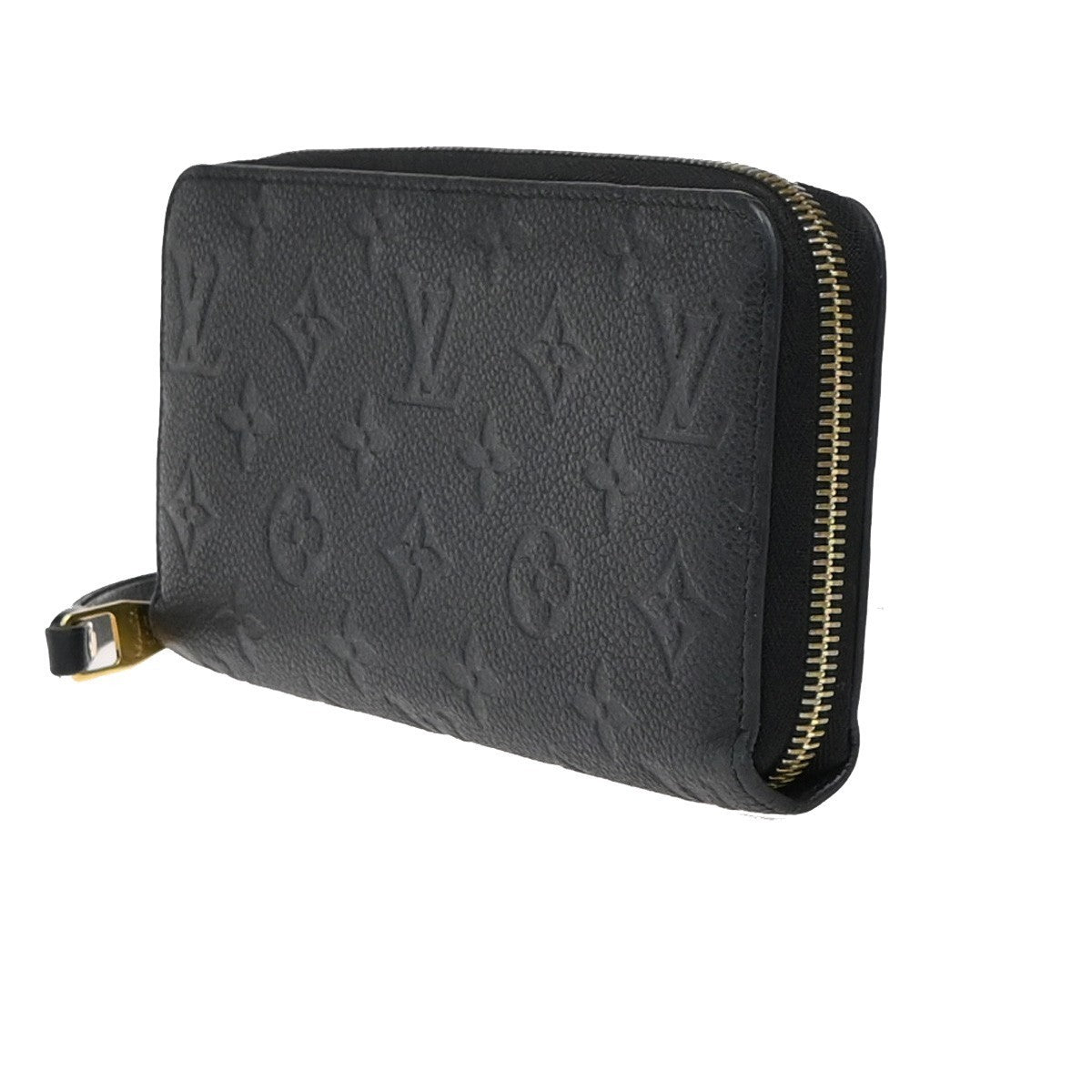 LOUIS VUITTON Zippy Wallet Long Wallet Monogram Empreinte Black M60571 85EG379